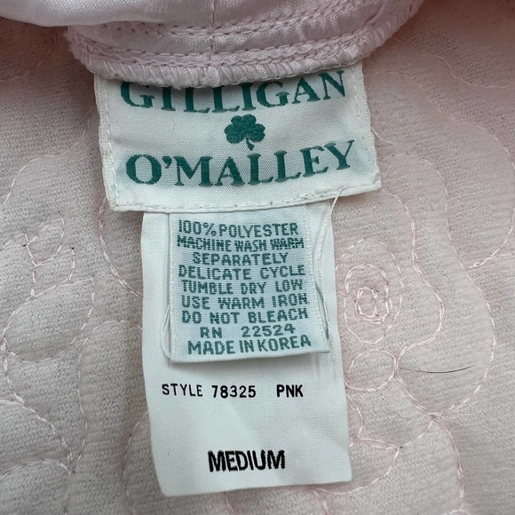 Vintage Intimates & Sleepwear Vintage Gillian Omalley Rose Quilted Blanket Robe Ruffle Neck